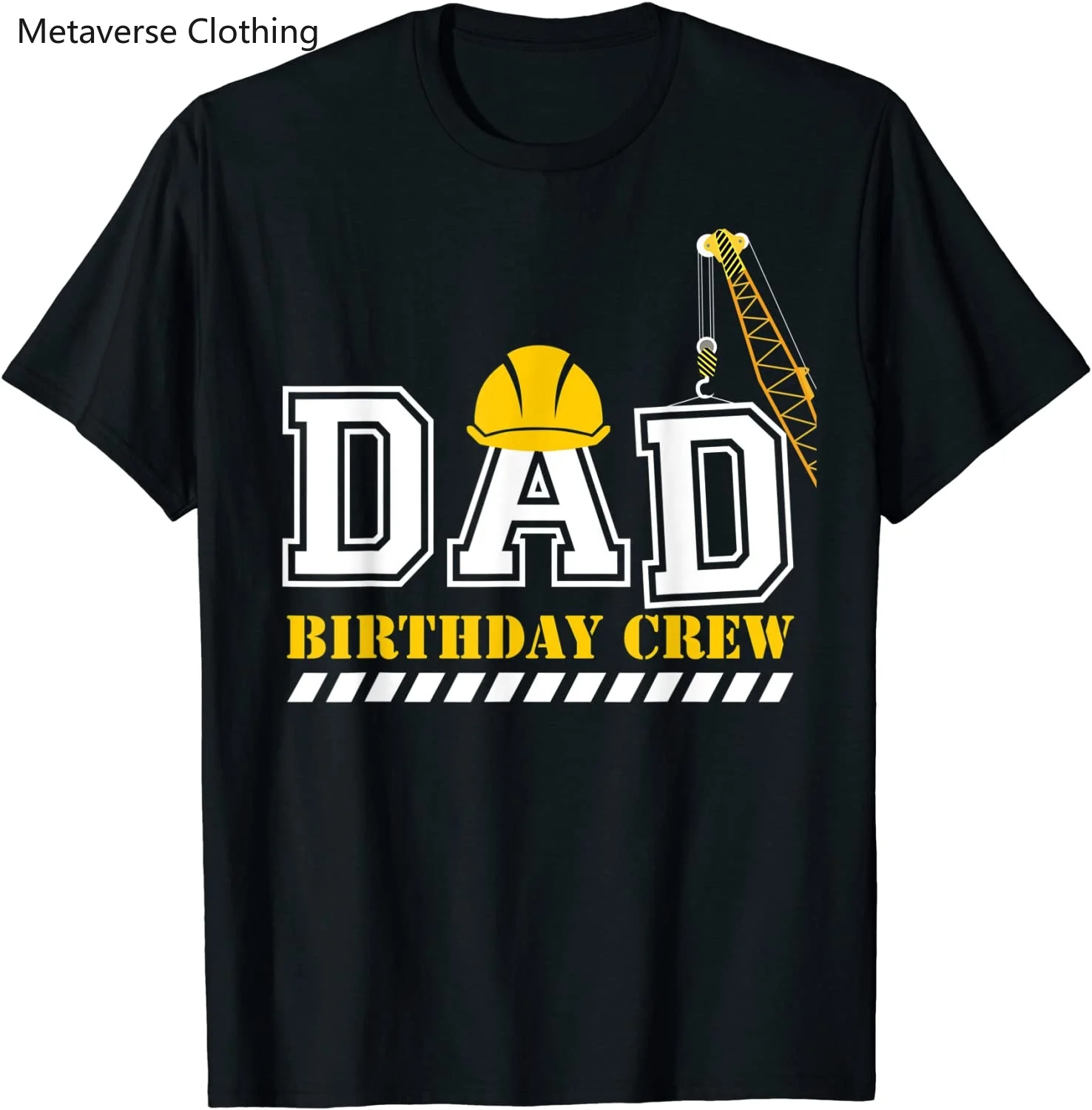 

Dad Birthday Crew Construction Birthday Party T-Shirt