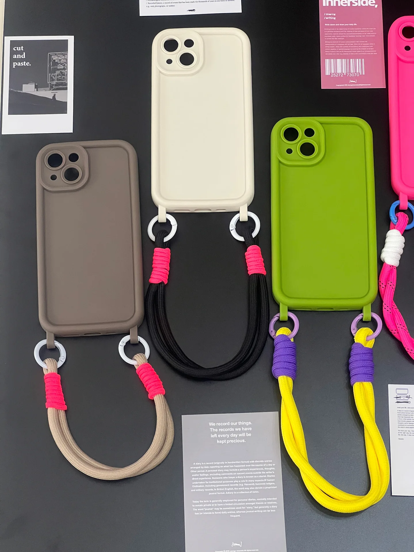 Ins Korea Candy Colors Anti-lost Soft silicon Hand Strap Phone Case For iPhone 15 14 13 12 11 Pro Max Plus + Lens protect Cover