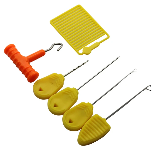 Carp Fishing Kit Hair Gauge Knot Pull Tool Bait Drill Safety Bardbed Hair  Needle Gate For