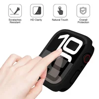 Protecteur d'écran complet à 360 degrés pour Apple Watch, couvercle étanche pour iWatch 46mm 45mm 44mm 41mm 42mm 40mm 11 10 9 8 7 6 5 4 SE 3