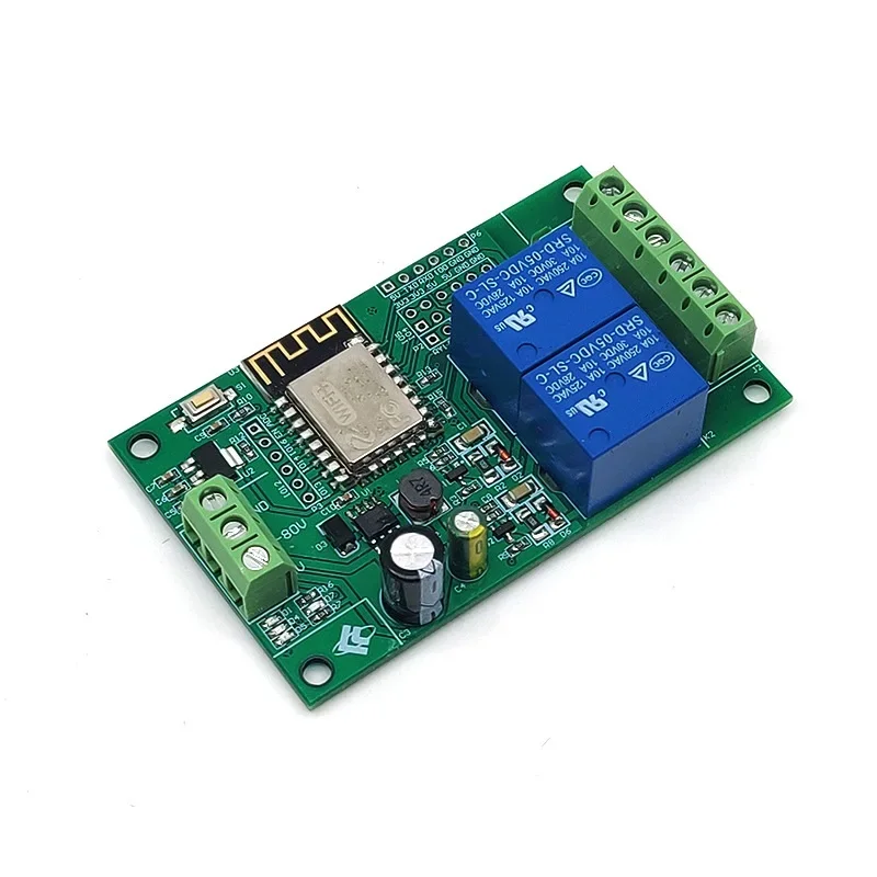

1PCS DC 5V/8-80V ESP8266 Dual Channel WIFI Module ESP-12F Development Board For IOT Smart Home APP Controller Arduino Module