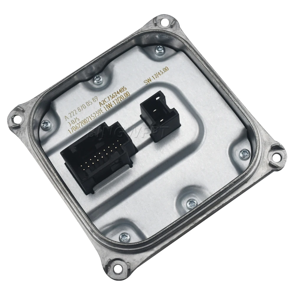 새로운 고품질 헤드라이트 LED 밸러스트 전압 변환기 A2228700589 (메르세데스 벤츠 W205 W212 W222 E S 클래스 A222 870 05 89 용)
