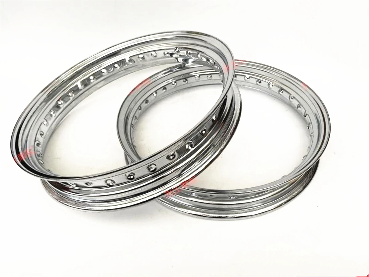 Vintage Motorcycle widening electroplated steel wheel rim  15/16/17/18/19 inch retrofit motorcycle steel rim 36holes