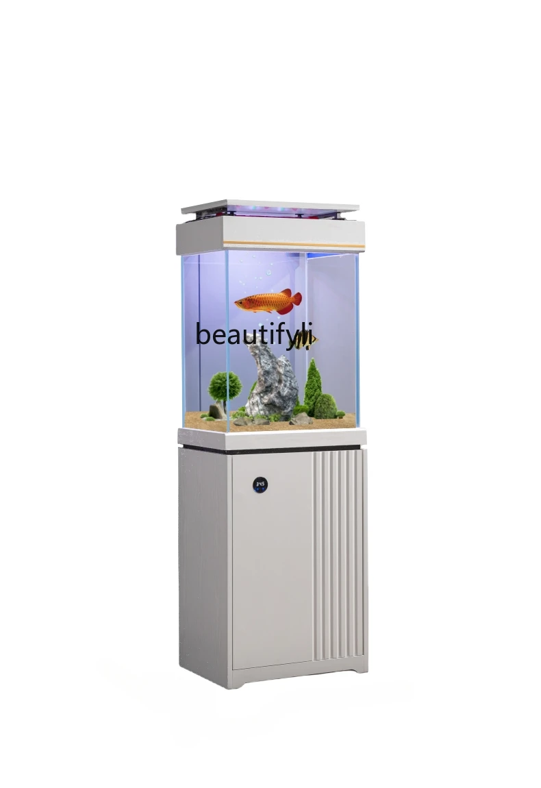 

Non-Pipe Bottom Filter Super White Glass Fish Tank Living Room Aquarium Small and Medium-Sized Ecological Filter Change Water