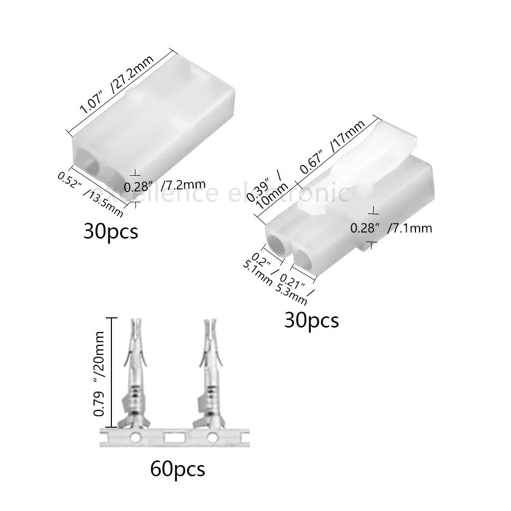 com conector tamiya grande l62 62mm 30 pares 03