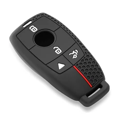 Silicone Key Cover Case - 4 Button Protection (Red)