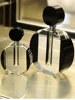 European Clear Black K9 Crystal Empty Perfume Bottle Oblate Shape Small Large For Home Tabletop Decoration Women Men Gifts 4