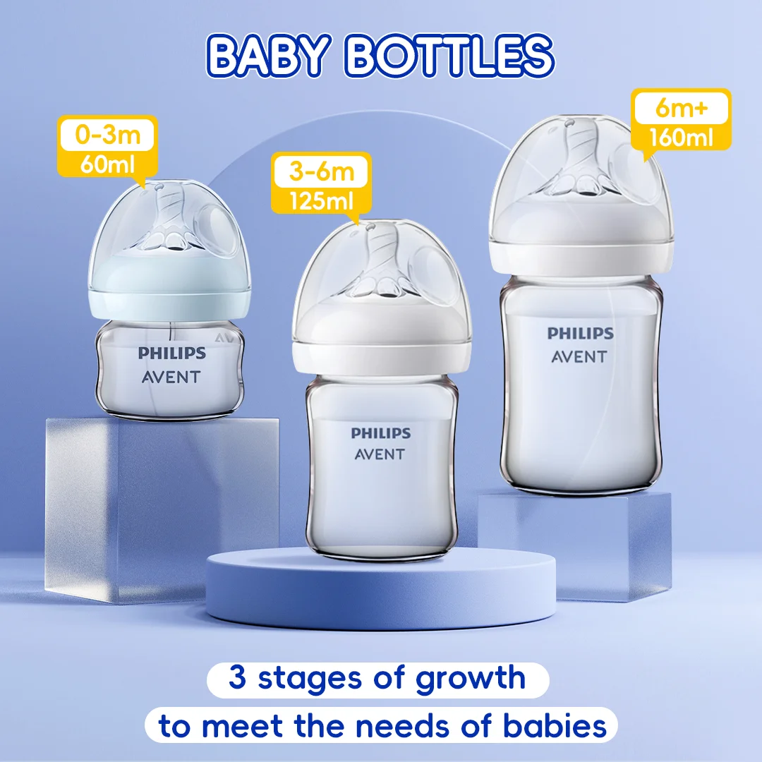 زجاجة فيليبس أفينت للأطفال حديثي الولادة - رقبة وا...