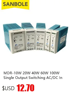 Description Picture 5 of itemEDR-75-24 Switch Power Supply 75W 12V 24V 48V Guide DIN Rail Mounting Type Source Transformer AC DC Metal Shell LED Strip