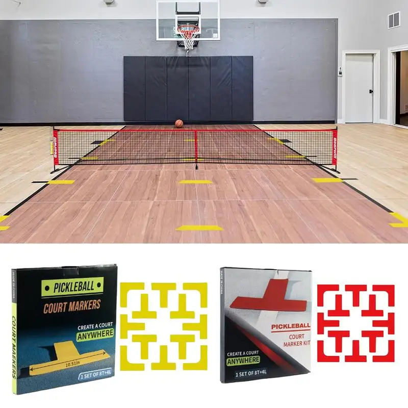 

Court Marking Kit Tennis Court Marker Kit Wind-Resistant Temporary Boundary Lines For Driveways