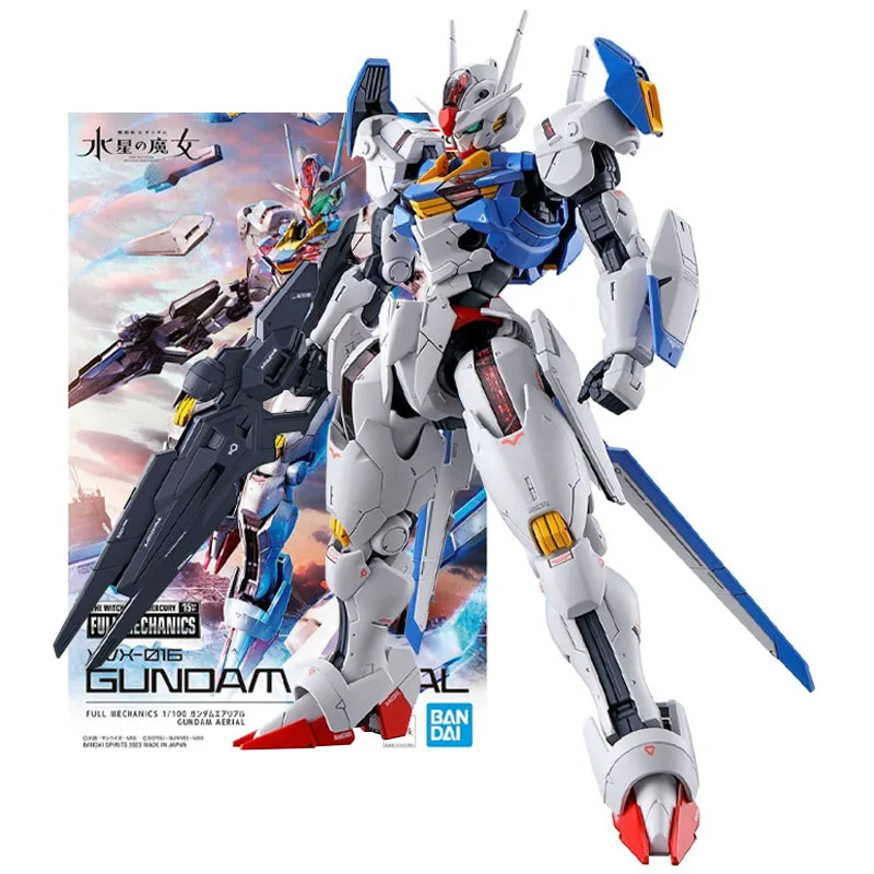 Bandai Genuine Figure Gundam Model Kit Anime Figures Fm 1/100 Xvx-016 Gundam Collezione Aerea Gunpla Action Figure Giocattoli Per Ragazzi