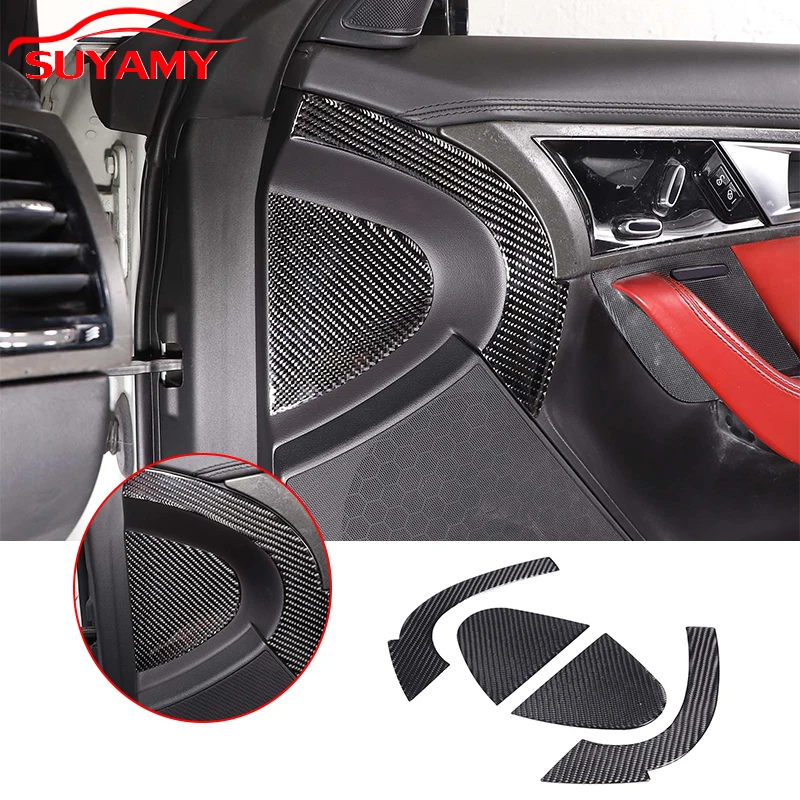 

Soft Carbon Fiber Car Door Anti-Collision Cushioning Pad Trim Stickers For Jaguar F-TYPE 2013-2022 Auto Interior Accessories