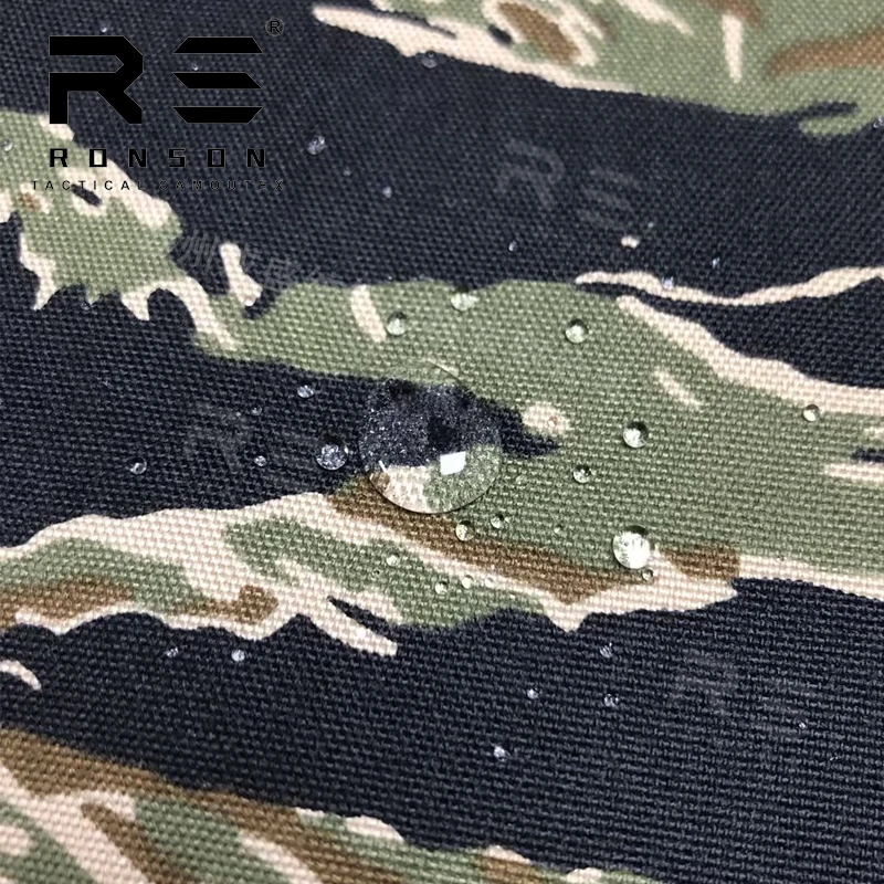 hot sale 500D nylon oxford Tiger Strip Blue/Black/Desert camo camouflage tactical fabric use for bag vest in stock
