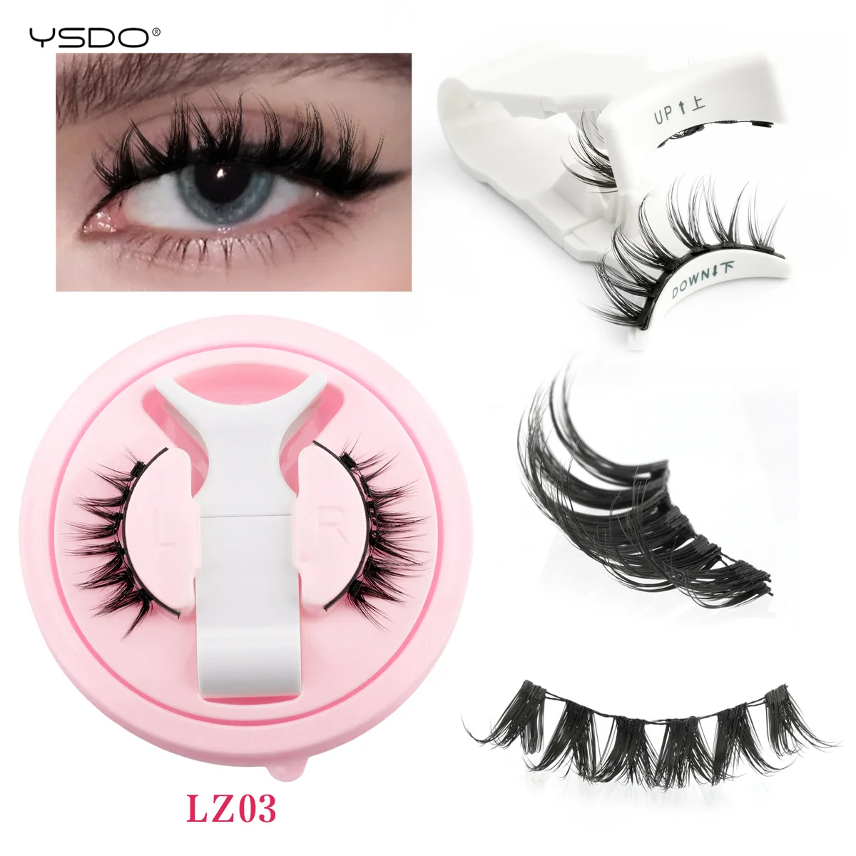 Mink Magnetic Eyelashes 3D Reusable False Lashes Kit