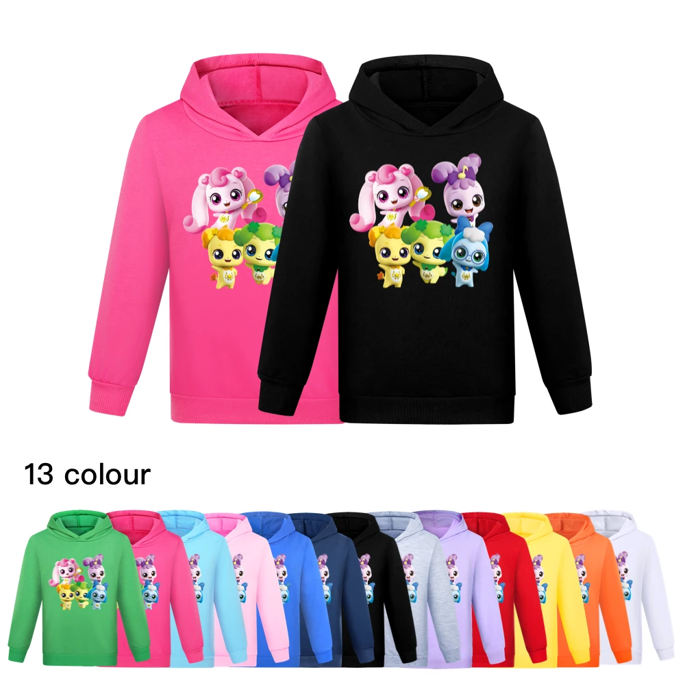 

Catch Teenieping Hoodie Girls Cartoon Hoodies Children Long Sleeve Coats Toddler Kids Cute Clothes Boys Pullovers Sweatshirts