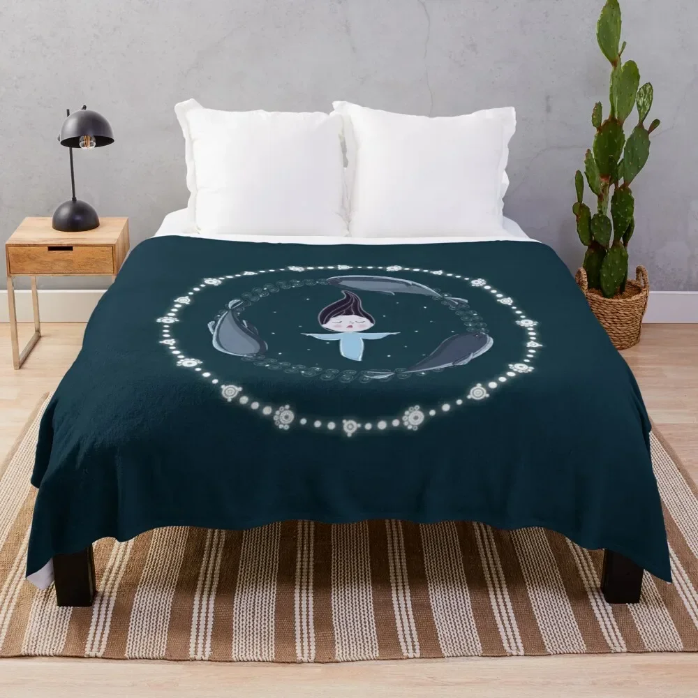 Song of the Sea Selkie and seals Throw Blanket Luxury St Thermal Cute Plaid Bed linens Blankets