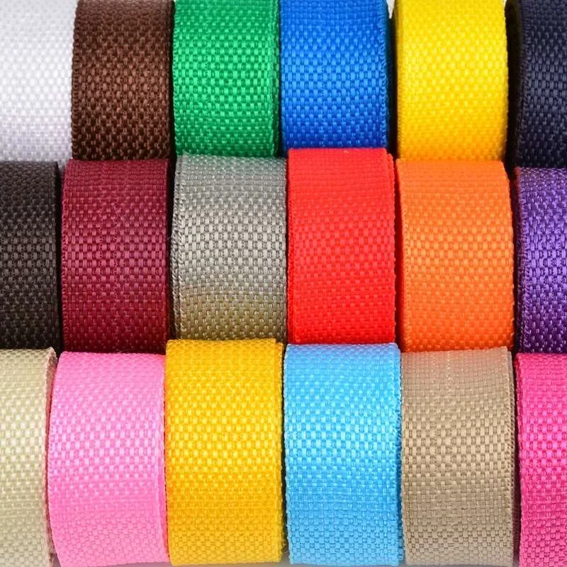 Web Strap Ribbon 2yards PP Webbing Strap Canvas Polyester Ribbon For Knapsack Strapping Bags Crafts DIY Belt Bag Dog Accessories