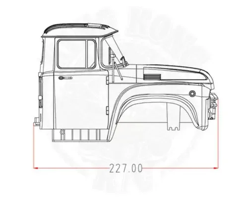1/12 Scale Soviet ZL130 Truck Hard Plastic Cab KIT for R/C Truck D-E062 5