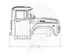 1/12 Scale Soviet ZL130 Truck Hard Plastic Cab KIT for R/C Truck D-E062 5