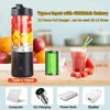 Mini Portable Blender Electric Fruit Juicer Smoothie Orange Fresh Juice Blender Multifunction Rechargeable Portable Juicer Mixer 4