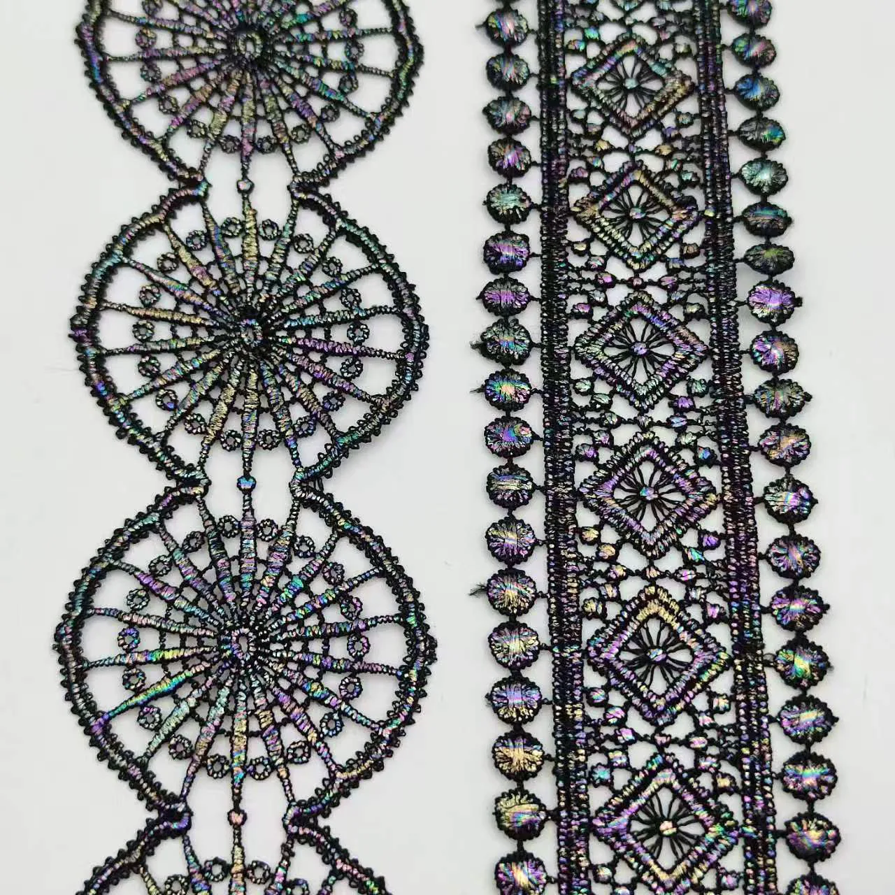 Various Embroidered lace, Sell by Yard, Water Soluble Lace Trimming Flower,Sewing Lace Trims,Cotton Polyester Milk silk Material