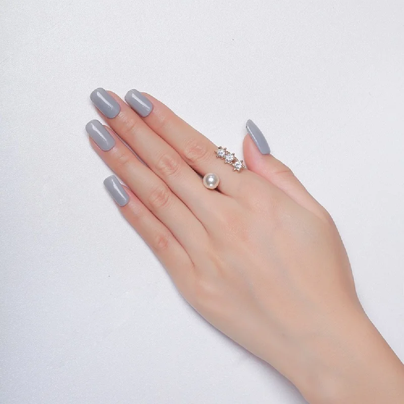 Arte Clavo Vernis 반영구 UV 젤 네일 광택제, UV 젤 바니시 래커, 네일 아트 화이트 유리병, 세트당 8ml, 8 개