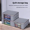 1/2pcs Non-Woven Home Large Foldable Clothing Storage Bag Quilt Clothes Wardrobe Closet Organizer Bag Toy Sundries Organizer Bag 2