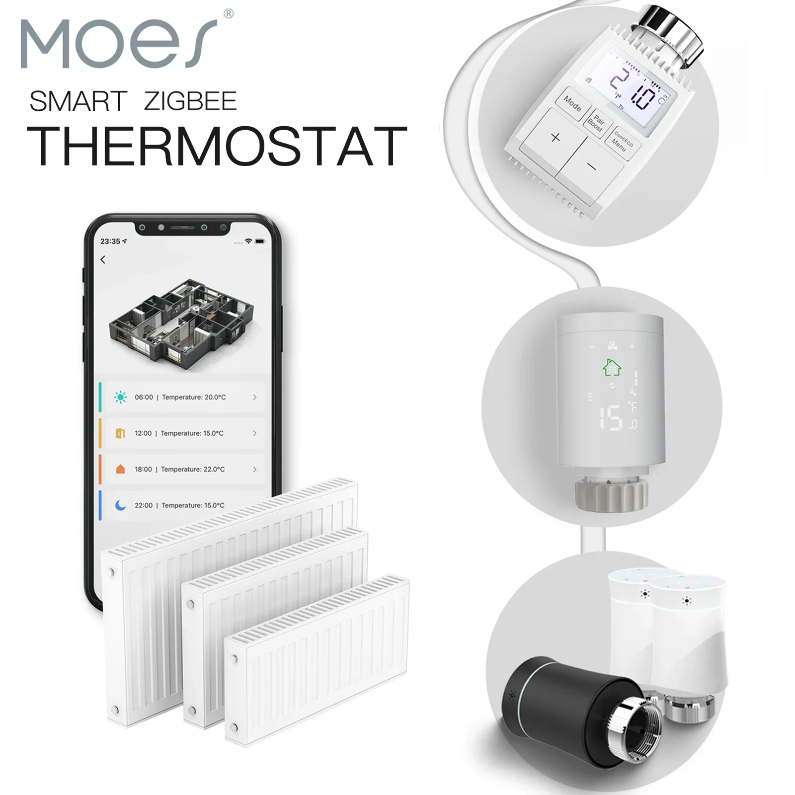 Smart Zigbee Thermostat Valve with Voice Control Integration