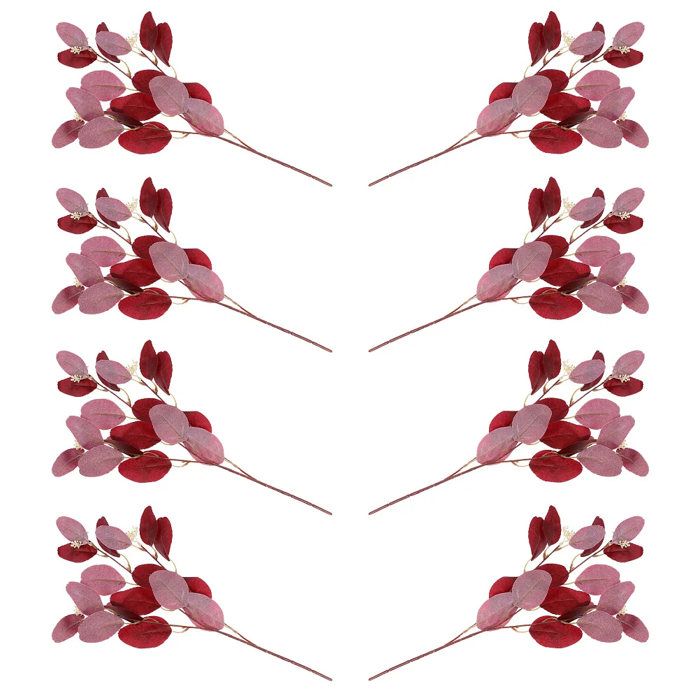 

Faux Greenery Branches Simulated Eucalyptus Leaves Bathroom Decorations Wedding Ornaments