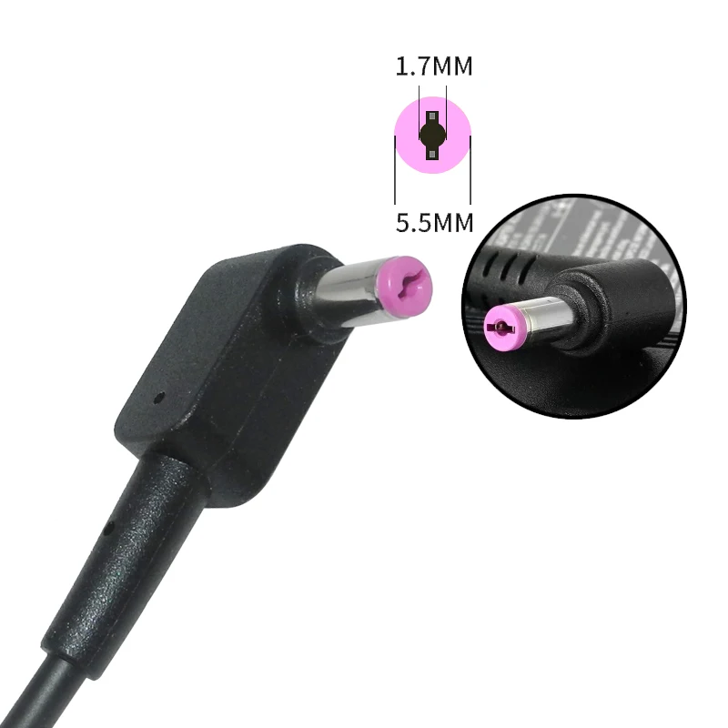 Cabo de Conector de Alimentação dc para Acer Aspire Carregador Adaptador V5591 V5-591g Nitro Spin Np515-51 90w 150w 17awg 55x17 mm - Imagem 4