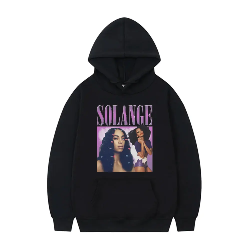 

Solange Graphic Print Hoodie Men Women Casual Oversized Sweatshirts Male Hip Hop Vintage Hoodies Men's Fleece Cotton Pullover
