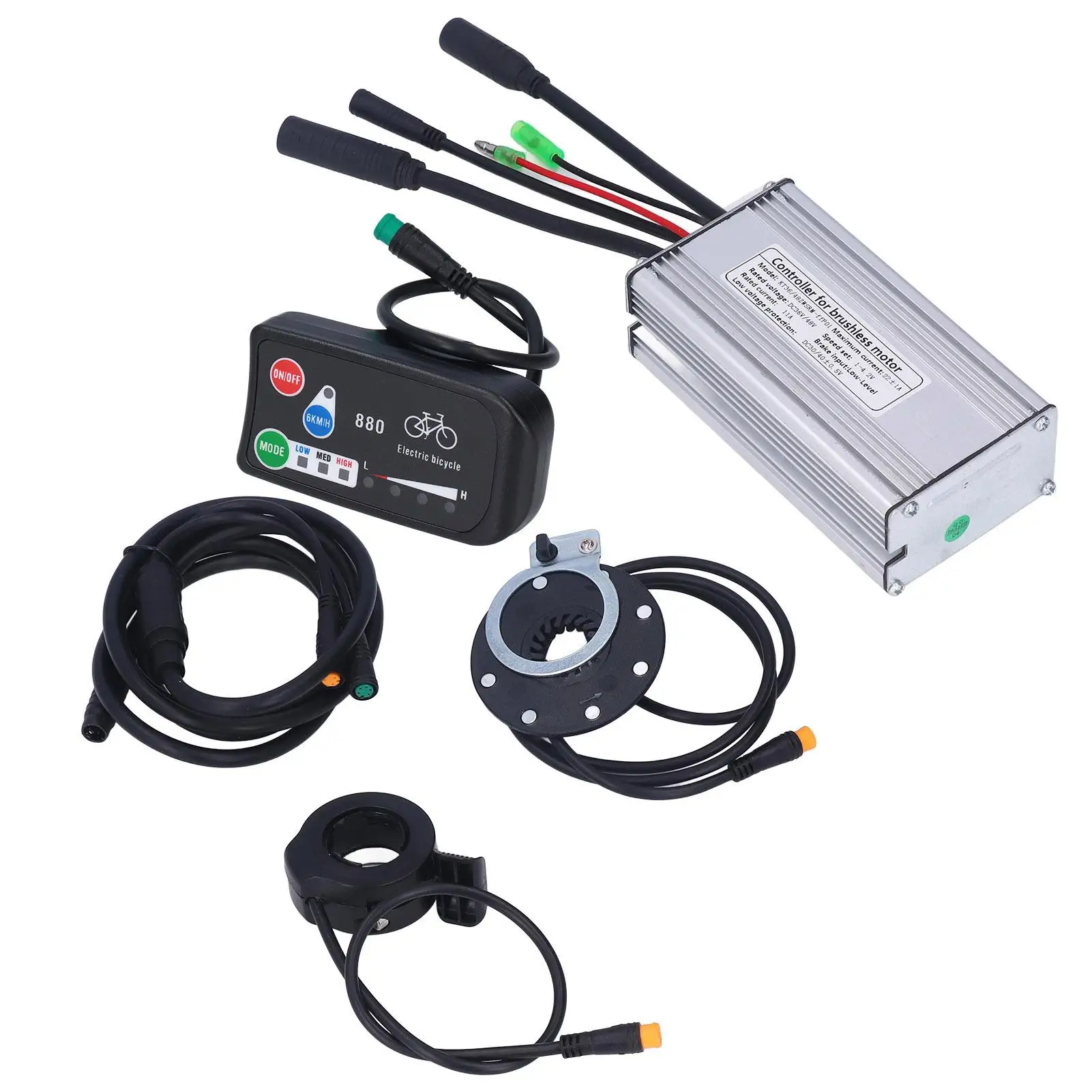 for 500w Brushless Electric Bike Conversion Kit-36V/48V Motor Controller with Excellent Heat Dissipation