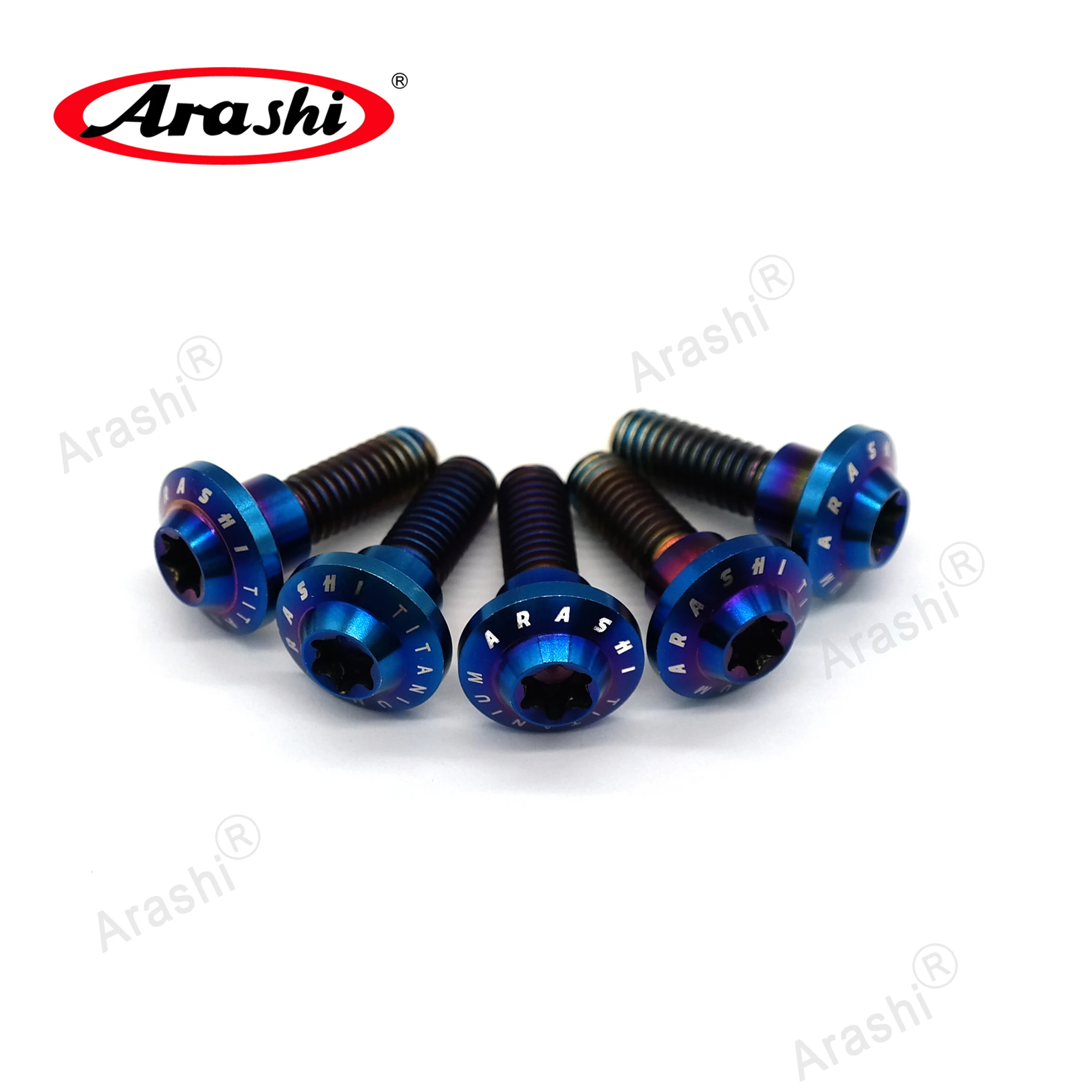 ArashiBrakeDiscRotorsM8x22mmMountingBoltsMotorcycleTitanium