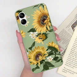 Soft Silicone Flower Design Phone Case - Fashionable Cover for Samsung Galaxy A04/A04E (MG239)