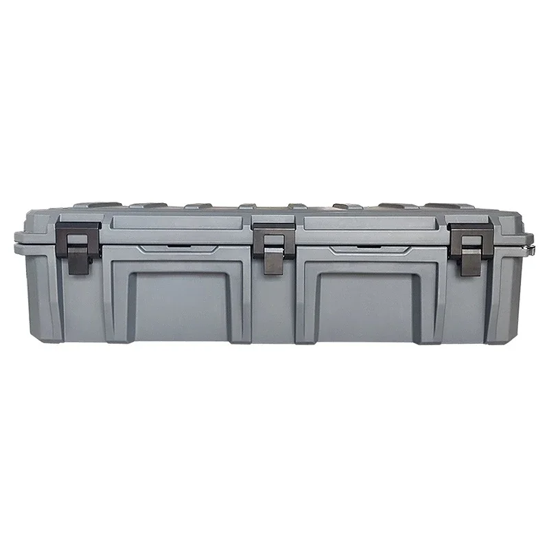 

110L Large Size Heavy Duty Structural Strength Rotomolded PE Transport Box For Tools Storage Tool Box