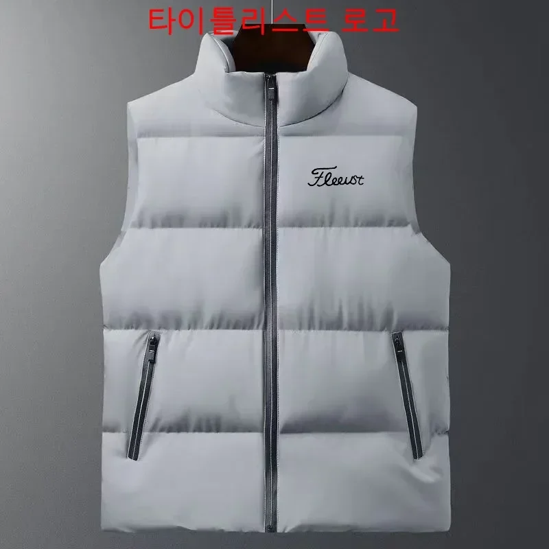 

Brand Titleisi Men Golf Down Vest Coat 2024 Winter Ultralight Sleeveless Vest Jacket Warm Lightweight Down Golf Jacket Waistcoat