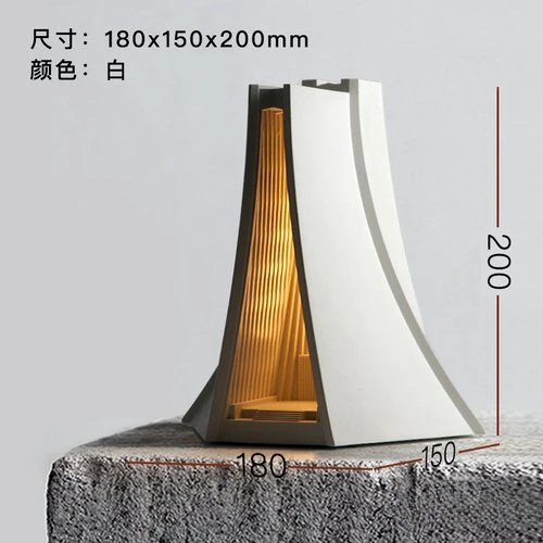 

Classical Church Concrete Building Cement Table Lamp For Bedroom Designer Korean Room Decor Desk Lights As Gift Bedside