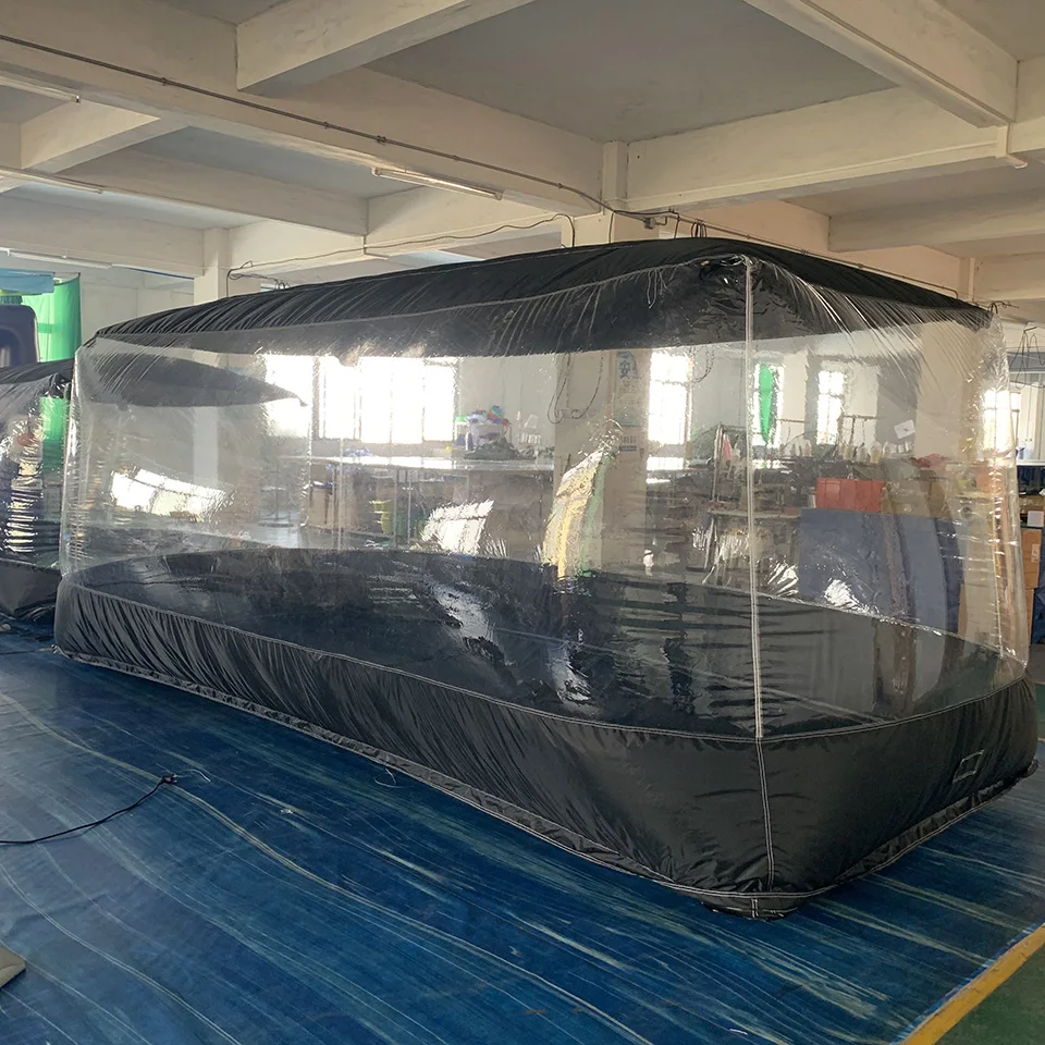 Fabrik preis transparente PVC-Auto abdeckung aufblasbare Auto