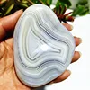 Natural Stone Lace Agate Palm Stone Spiritual Meditation Healing Yoga Exercise Feng Shui Crystal Room Ornament 5