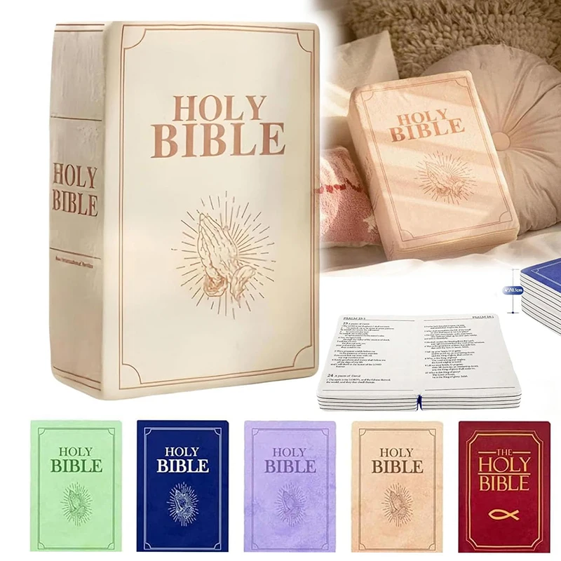 Cute Bible Shape Plush Memory Foam Soft Pillow 33*22cm Home Decoration Birthday Gift 2