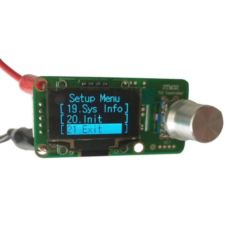 디지털 납땜 스테이션 DIY 키트 온도 컨트롤러, HAKKO T12 용접 콘솔 Stm32 Oled 2.1s 대형 LED