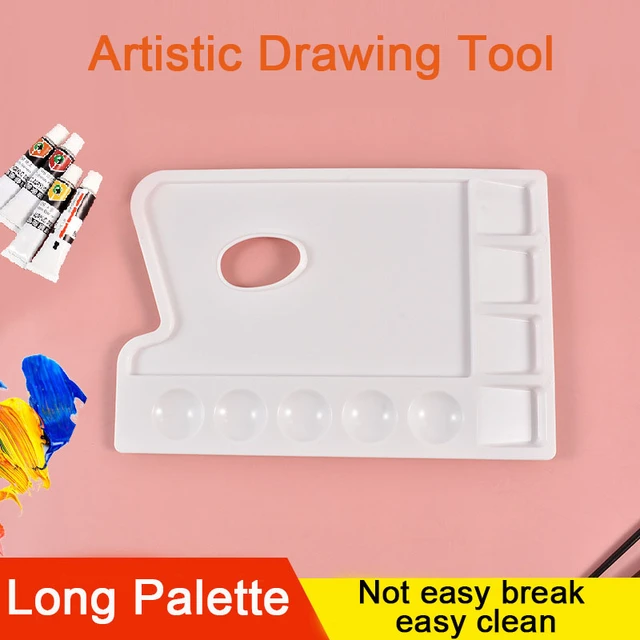 Paint Tray Palettes Metal Pallet for Kids Students DIY Art Craft Birthday  Painting Party Round or Rectangle Trays - AliExpress