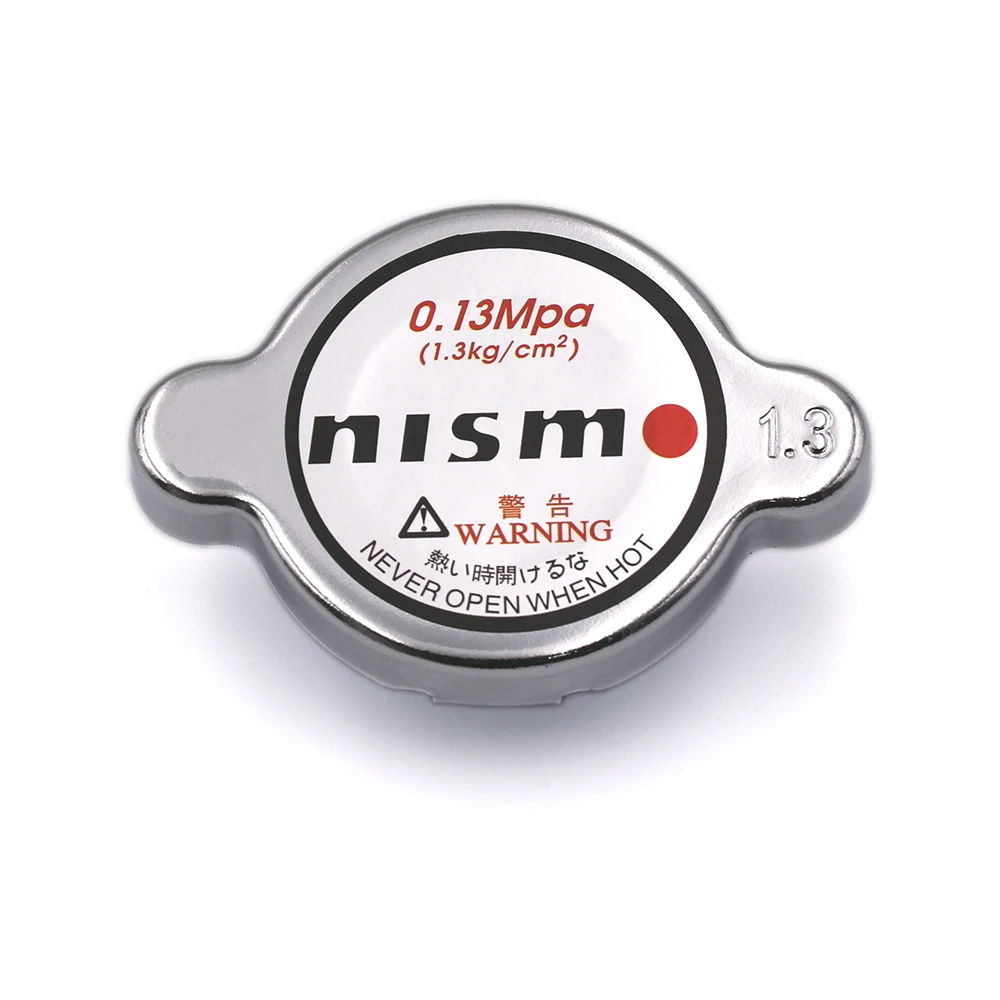 Radiator Cap Silver Nismo High Pressure Racing Car Radiator Cap 1.3kg/cm for Nissan 180SX 240SX 300Z 350Z 370Z G35 G37 GTR Silvia Skyline