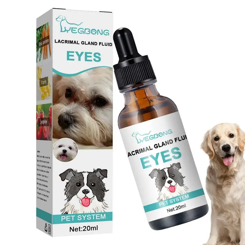 

Eye Wash For Dogs 20ml Pet Tear Stain Remover For Dogs Dog Eye Wash Drops Cats & Dogs Tear Stain Remover Pet Supplies