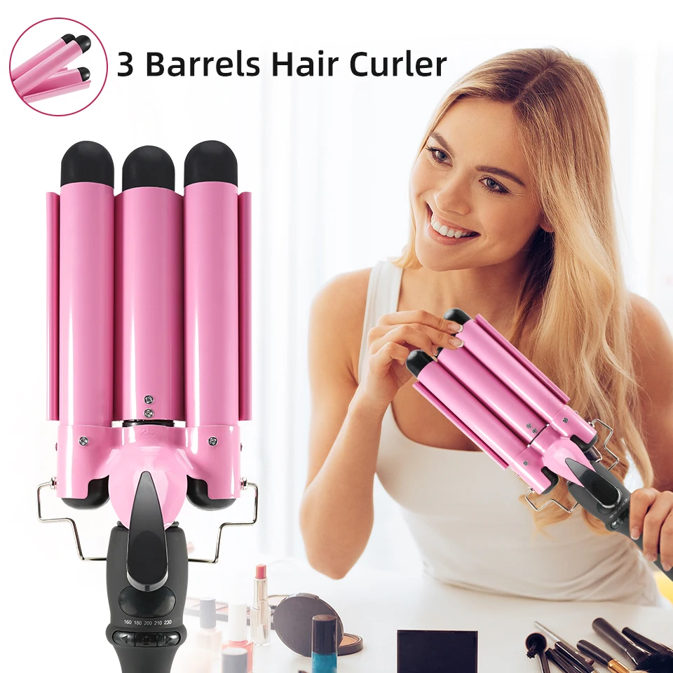 Ferro Arricciacapelli 3 Barilotti Arricciacapelli Ferro Arricciacapelli Bacchetta Capelli Con Riscaldamento Rapido Arricciacapelli Bacchetta Bigodino 