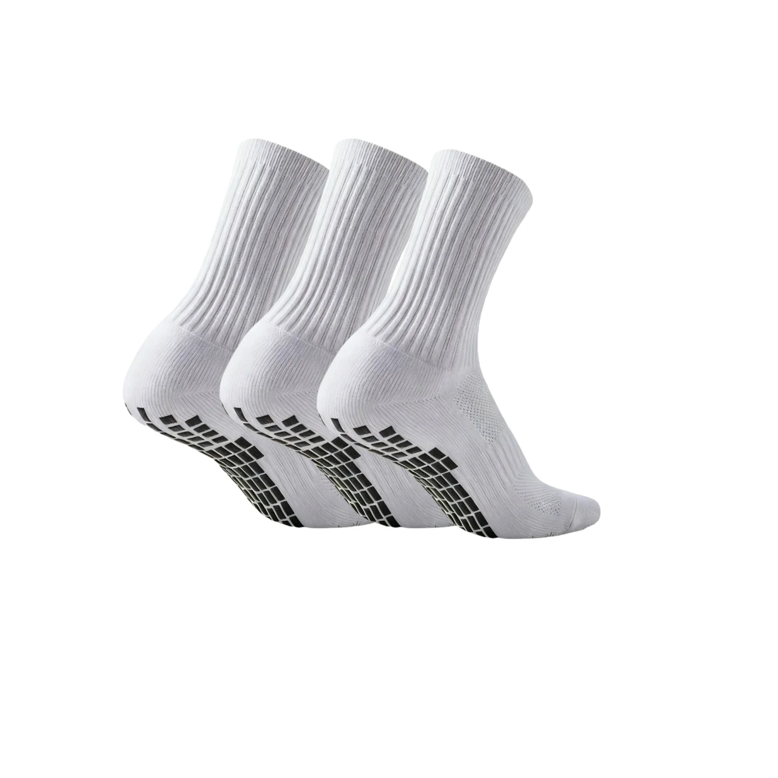 Enhanced Performance Anti-Slip Silicone Grip Sports Socks - Breathable for Training and Running