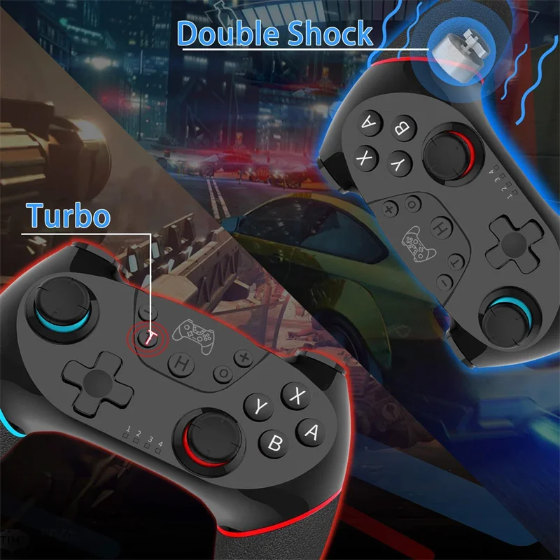 Wirless Blueth Remote Contronller For Switch Pro Double Shock Switch Lite/Switch OLED Mode Console Game Joystick Gamepad