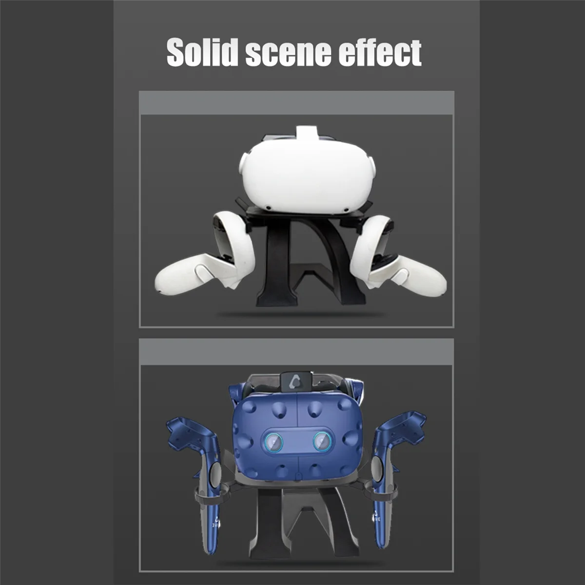 Per Oculus Quest 3 Espositore Vr Headset Holder Station Per Accessori Meta Oculus Quest 2 / Pico 4 Vr-Nero