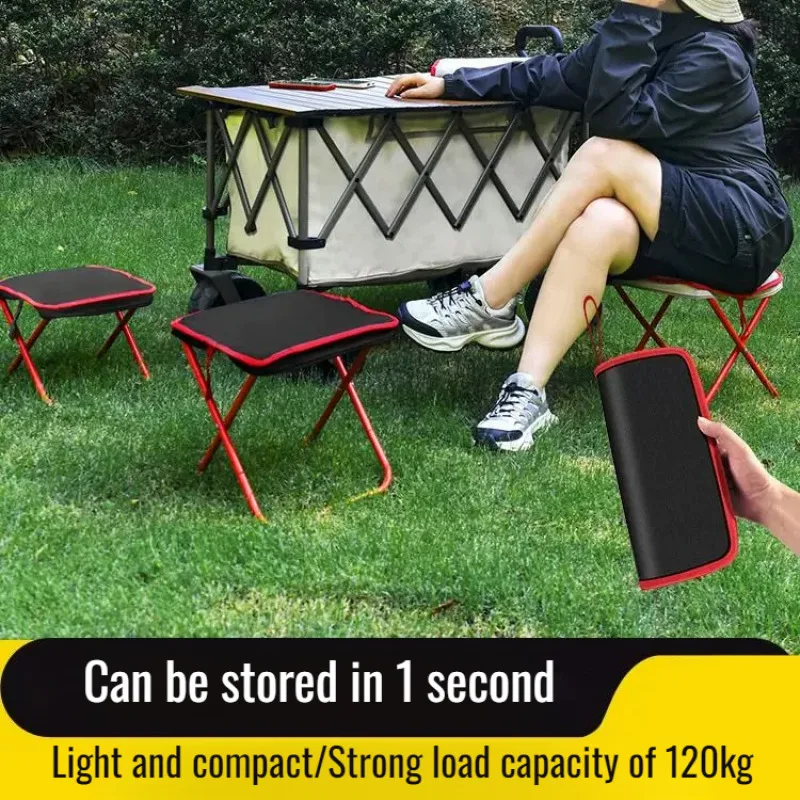 Portable Camping Seat Small Bench Portable Folding Camping One Second Expansion