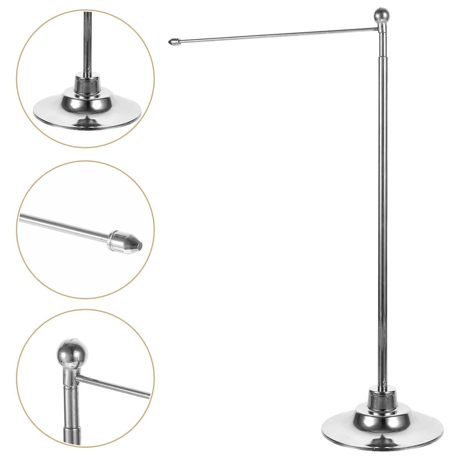 

Tabletop Flag Holder Stand Stainless Steel Table Flag Stands Base Telescopic Flag Pole Desktop Flag Pole Home Office